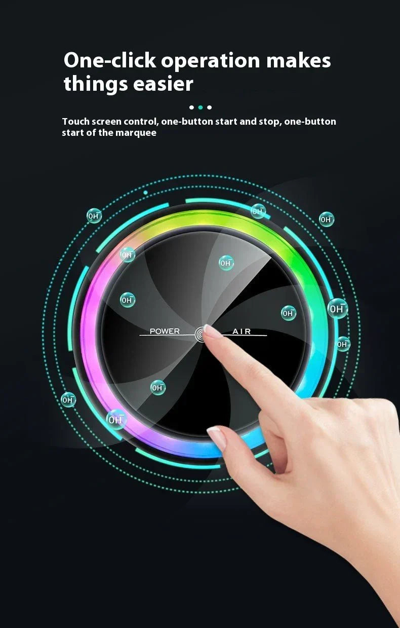 New Car Air Purifier Home Office Horse Running Light Except Flue Dust Purifier ( UAE Delivery Time: 1-3 Days )
