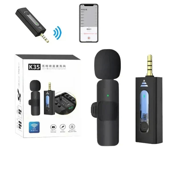 Smart Wireless Lavalier Microphone  ( UAE Delivery Time: 1-3 Days )